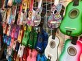 Guitars in outdoor market, San Antonio, Texas