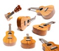 Guitars or Ukelele collection Royalty Free Stock Photo