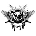 Guitars wings skull_var 6