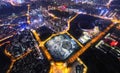 Chinese tourist city night scenes- Guiyang cityscape Royalty Free Stock Photo