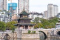 Jiaxiu Pavilion view, Guiyang city, China Royalty Free Stock Photo