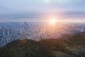 Guiyang city landscape on sunlight