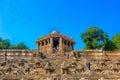 Visitors at Sun Temple, Modhera Gujarat. Royalty Free Stock Photo