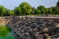 Step Well known as Suryakund near Sun Temple, Modhera Gujarat. Royalty Free Stock Photo