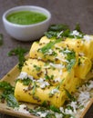 Gujarati appetizer -Khandvi