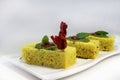 Gujarati Farsan Khaman dhokla/Vati dal Khaman