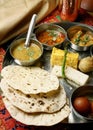 Gujarati Thali Royalty Free Stock Photo