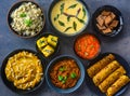 Indian vegetarian winter meals from Gujarat Royalty Free Stock Photo