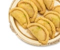 Indian Sweet Food Gujia or Gujiya is a Sweet Dumpling