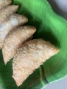 Gujiya or gujia or karanji - sweet dumplings. ndian snack made on diwali, holi and for celebrations .