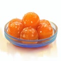 Gulab Jamun delectable dessert balls soaked in sugary syrup.