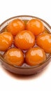 Gulab Jamun delectable dessert balls soaked in sugary syrup.