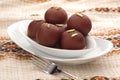 Black Gulab Jamun Royalty Free Stock Photo