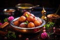 Gulab Jamun is a traditional Indian sweet made in festival or wedding party