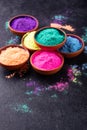 Gulal colors for Indian Holi festival