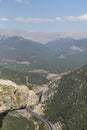 Gulek Castle. Road in the valley Gulek BogazÃÂ± Adana Turkey Royalty Free Stock Photo