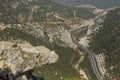 Gulek Castle. Road in the valley Gulek BogazÃÂ± Adana Turkey Royalty Free Stock Photo