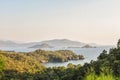 Gulf of Belychegiz and Oludeniz near Fethiye in Turkey. Aegean region. Mugla province