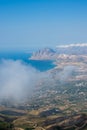 Gulf of Bonagia and Monte Cofano. Trapani, Sicily, Italy.