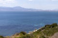 Gulf of Cagliari view from the Calamosca tower in Sardinia, Italy Royalty Free Stock Photo