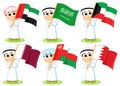 Gulf Cooperation Council Flags