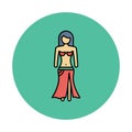 Gulf dance Isolated Vector icon that can be easily modified or edited Royalty Free Stock Photo