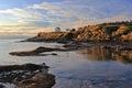 Gulf Islands National Park with East Point Sandstone Cliffs in Morning Light, Saturna Island, British Columbia Royalty Free Stock Photo