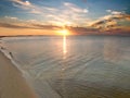 Gulf Islands National Seashore Sunset Royalty Free Stock Photo