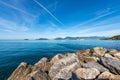 Gulf of La Spezia in front of the Port of Lerici - Liguria Italy