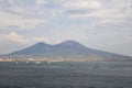 Gulf of Naples Golfo di Napoli with Mount Vesuvius Monte Vesuvio at the back, Naples Napoli, Campania, Italy Italia Royalty Free Stock Photo