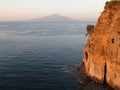 Gulf of Naples with Mount Vesuvius Royalty Free Stock Photo