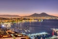 The Gulf of Naples with Mount Vesuvius Royalty Free Stock Photo