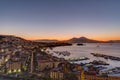 The Gulf of Naples with Mount Vesuvius Royalty Free Stock Photo