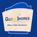 Gulf Shores Alabama with blue background