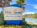 Gulf Shores Alabama Welcome Sign Royalty Free Stock Photo