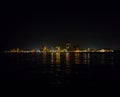 Gulf Shores beach skyline at night