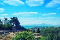 Gulf of Tunisia - a large bay of the Mediterranean sea off the Northern Africa. Mandraki artificial bay, created in antique