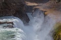 Gulfoss the biggest waterfall of Iceland Royalty Free Stock Photo