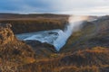 Gulfoss waterfall in autumn, Iceland