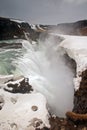 Gulfoss waterfall in Iceland.