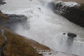 Gulfoss Waterfall, Iceland. Royalty Free Stock Photo