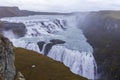 Gulfoss waterfall in Iceland Royalty Free Stock Photo