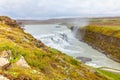 Gulfoss waterfall iceland Royalty Free Stock Photo