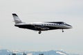 Gulfstream G200 Business jet N300BJ side shot landing