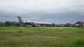 Gulfstream G-IV(SP) of Transwisata Prima Aviation starting takeoff roll from runway 08 of Adi Soemarmo