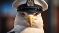 Photorealistic Bald Eagle Police Officer In Unreal Engine With Maritime Scenes