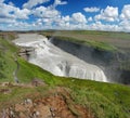 Gullfoss fall on the Iceland