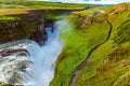 The Gullfoss on the Hvitau River Royalty Free Stock Photo