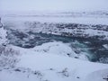 Gullfoss river in winter. Iceland Royalty Free Stock Photo