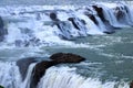 Gullfoss Waterfall on the Hvita River on the Edge of the Highland Region, Golden Circle, Western Iceland